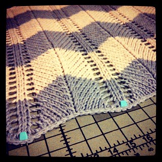 Quinn's blanket blocking... #babyblanket #knitstagram #handknit #handmade #knitting