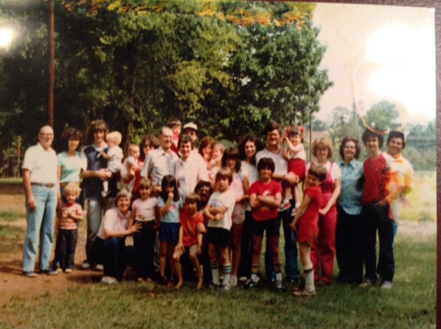 The Angove family at one of our very first reunions.