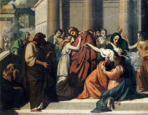 Oedipus Separating from Jocasta