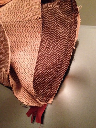 Tweed Peplum Skirt Refashion