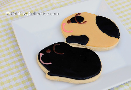 Decorated piggy cookies