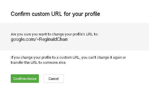 You only have one chance to change Google+ custom URL