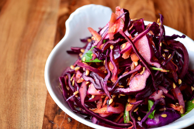 Spiced Red Cabbage Slaw