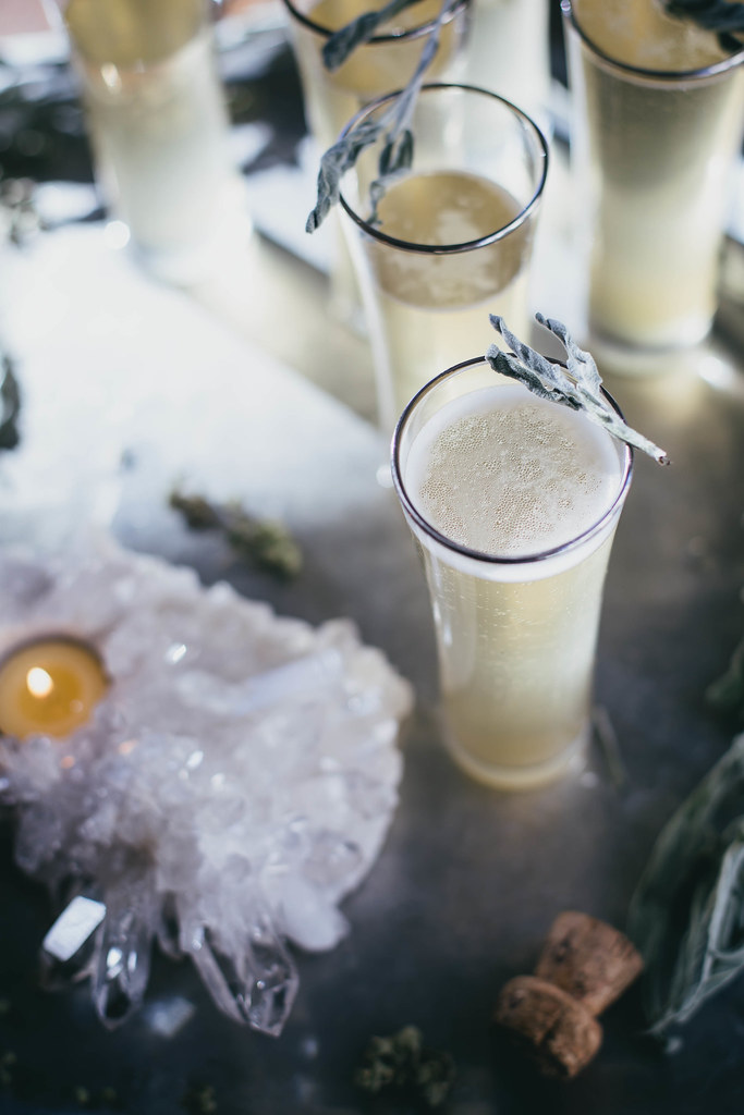 sage + ginger prosecco cocktail