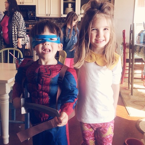today was spiderman's birthday party! :)