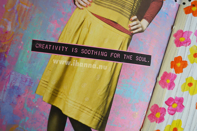 Art Journal Detail: Creativity is soothing for the soul