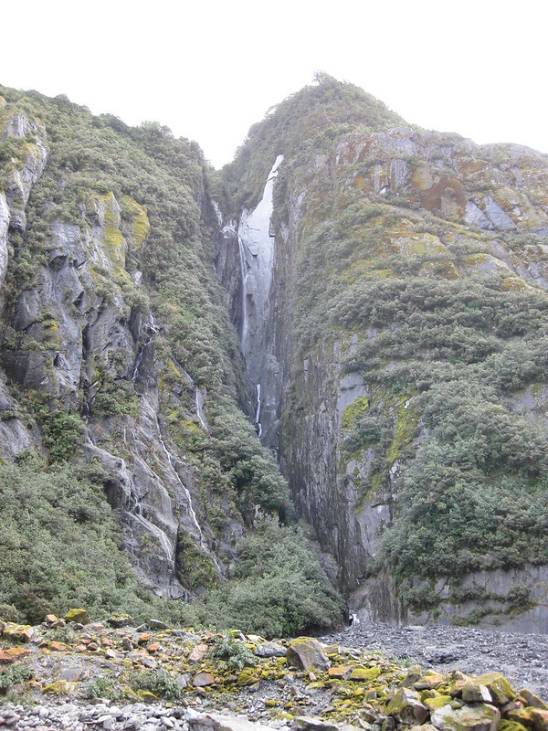 A waterfall near Franz Josef Glacier - New Zealand