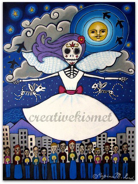 2014 All Souls Procession Art Poster Entry by Regina Lord 