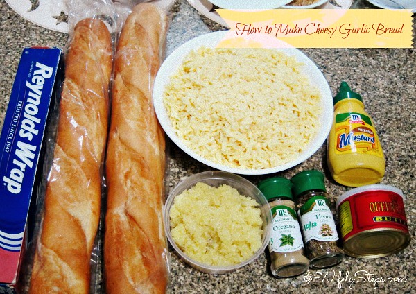 Cheesy Garlic Bread: What you need