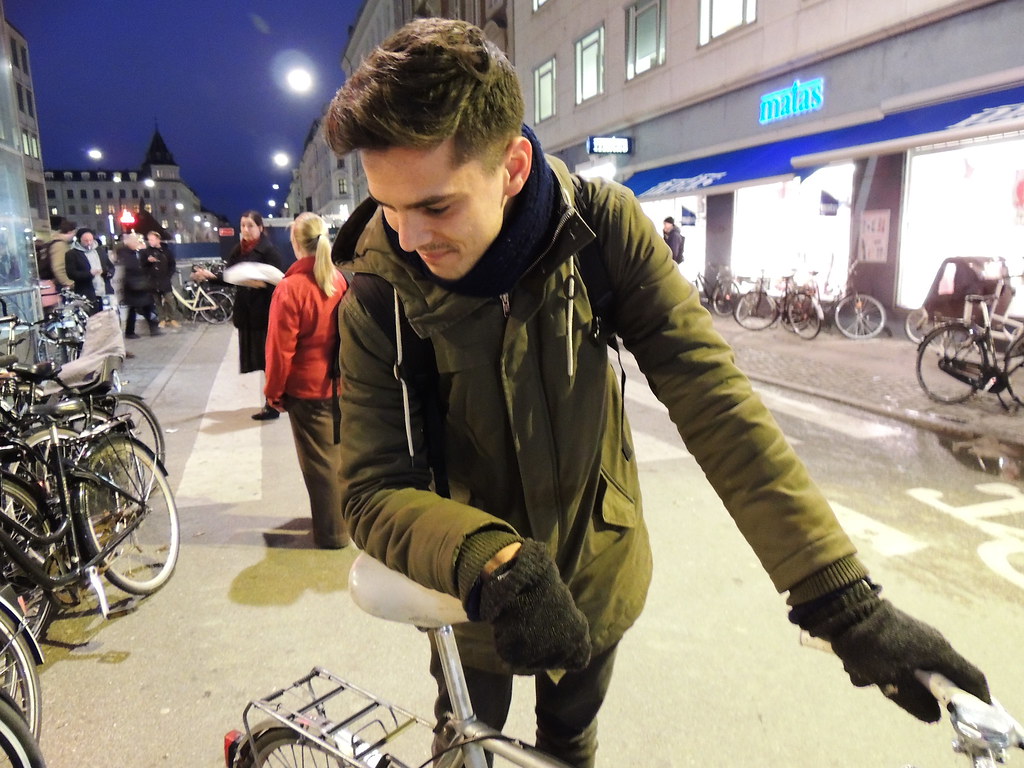 One Bike Night in Copenhagen