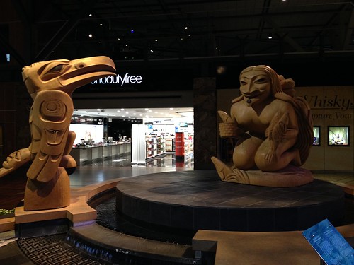 Folklore sculptures at Vancouver Airport