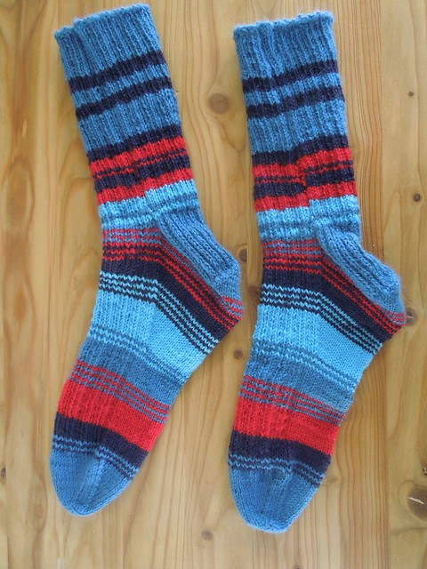wool socks with stripes