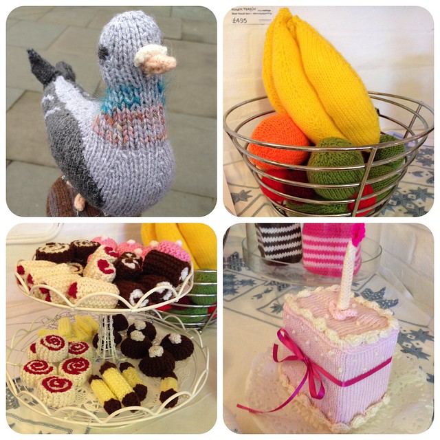 Everything at Unravel 2014 is knitted - including the birds and food