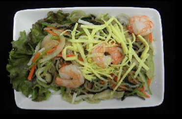 Korean Cold Noodle Salad with Shrimp - ICN