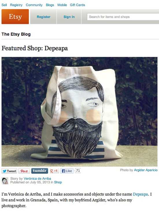 Depeapa featured shop on Etsy