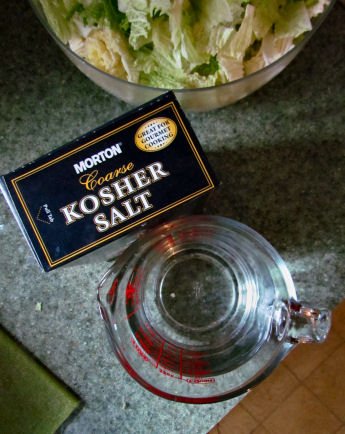 Salt Water Brine for Kimchi