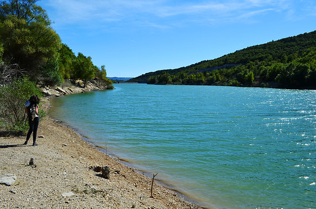 Reservoir lake, Forcalquier, Provence, France