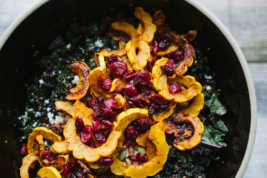 A Big, Beautiful Harvest Salad with Delicata Squash and Kale | The Year in Food