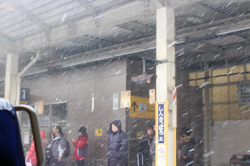 新札幌駅の雪の様子