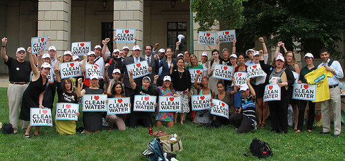 Clean water rally in DC