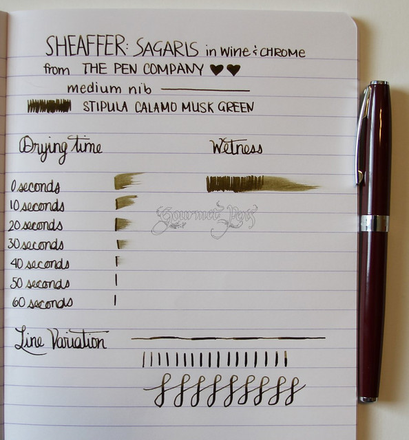 Sheaffer Sagaris Writing Sample
