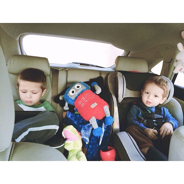 Look who got his seat turned around for our trip!! :) happy William! #pictapgo_app #familyvacation #roadtrip