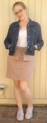 Tweed Peplum Skirt - After