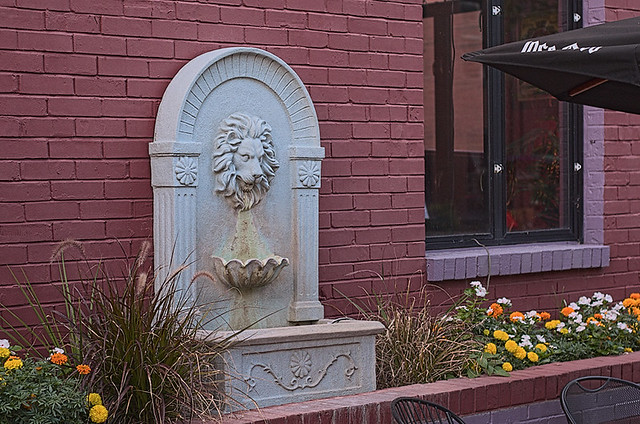 Soulard Neighborhood, in Saint Louis, Missouri, USA - fountain