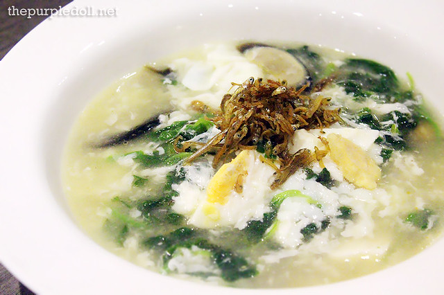 Poached Chinese Spinach with Assorted Eggs (P295)