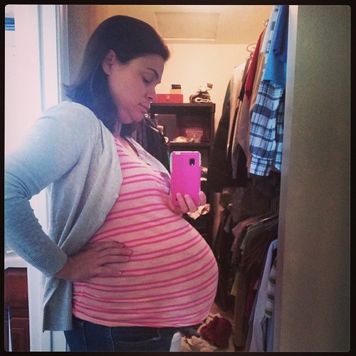 37 weeks, and it's been a rough one. On the bright side, first week of this entire pregnancy that I have gained zero pounds. Giving new meaning to "I am ONE stomach flu away from my goal weight!" (I love you if you know that movie.)