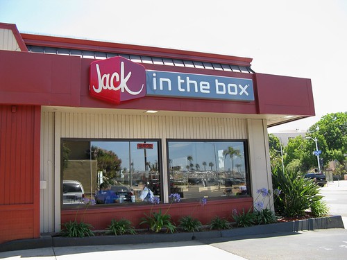 A local "Jack In The Box" fast food restaurant in downtown San Diego California.  June 2013. by Eddie from Chicago