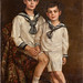 Elmyr de Hory, Hungarian (1906-1976), 'Portrait of Elmyr and his brother Stephan,' ca. 1950, Oil on canvas. In the style of Philip de Lászlό (Hungarian, 1869-1937). Courtesy of Collection of Mark Forgy