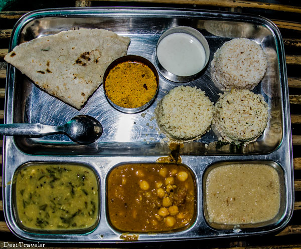 Indian Veg Thali at Aahaar Kuteer Restaurant