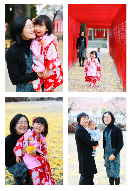 七五三　出張撮影　八王子神社　愛知県瀬戸市　家族写真　子供写真　屋外撮影　Nature Garden