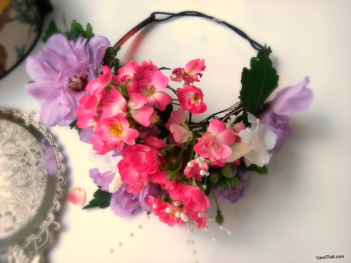 DIY Handmade Fresh Floral Crown How To by Gift Style Blog Gave That