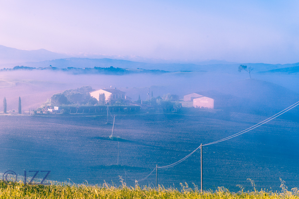 foggy in Tuscany