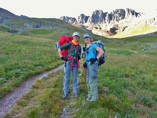 Erin and Clare Backpacking American Basin