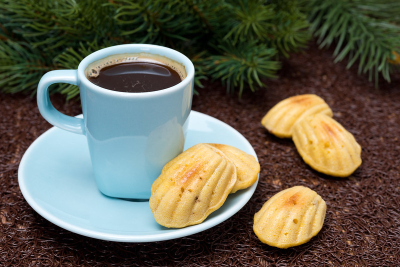   ,   ,  , ,  , corn madeleine cookies with lavender and coffee