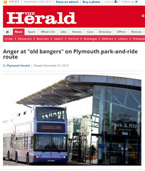 Anger at  old bangers  on Plymouth park-and-ride route   Plymouth Herald