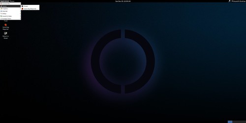 SteamOS desktop menu