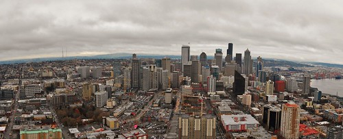Seattle From Space Needle - Panorama