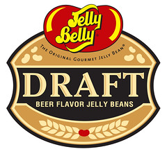 Draft Beer Jelly Belly jelly beans logo. 