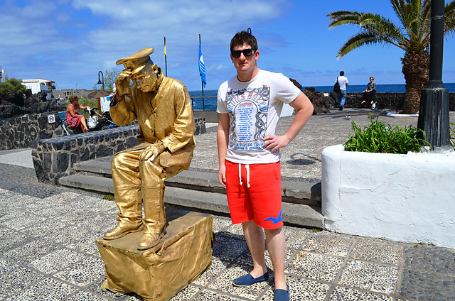 Living Statue with Liam, Puerto de la Cruz, Tenerife