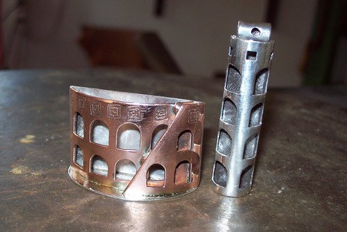 TRIBUTE TO ROMA copper and sterling  pendants by marco_magro
