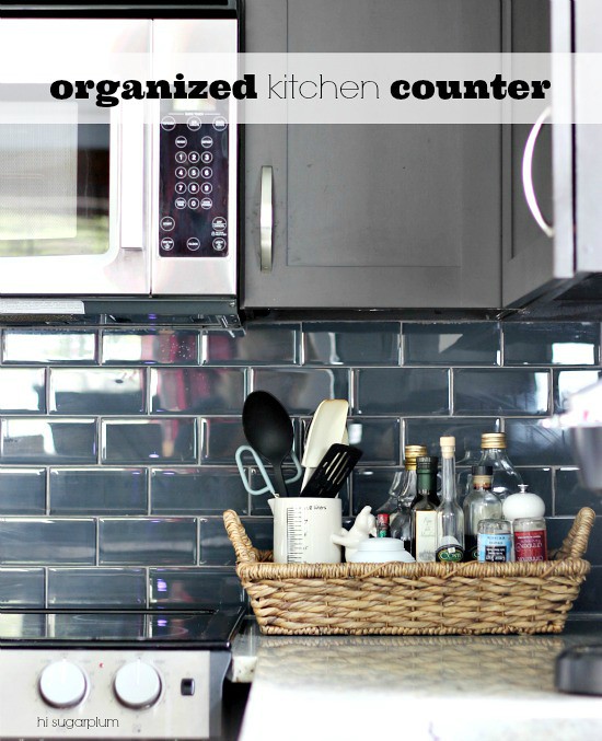 Hi Sugarplum | Organized Kitchen Counters
