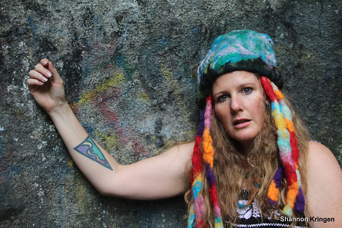 Shannon Kringen Wool Felted Hat and Tattoo