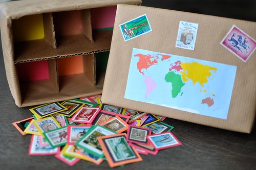 Stamp Sorting Box Continent