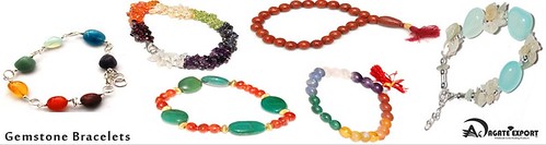 Gemstone Bracelets by agateexport