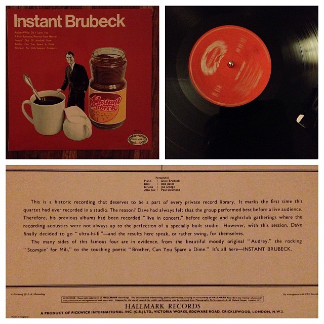 171113_ #np "Instant Brubreck" by Dave Brubreck #vinyl #jazz