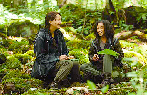 katniss and rue in the hunger games